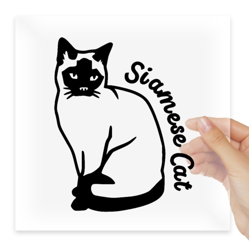 Наклейка Siamese cat