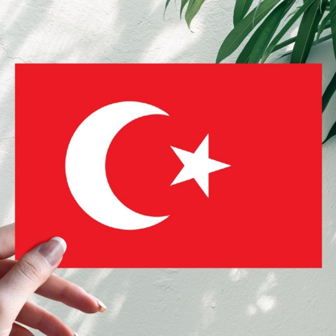 Наклейка Флаг Турции