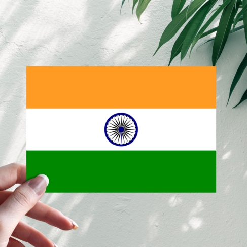 Наклейка Флаг Индии