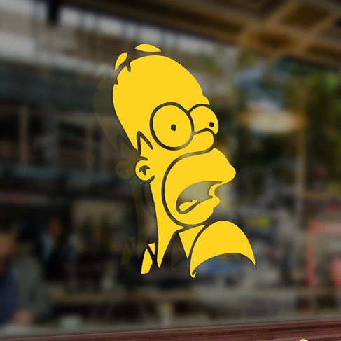 Наклейка Удивленный Гомер Симпсон