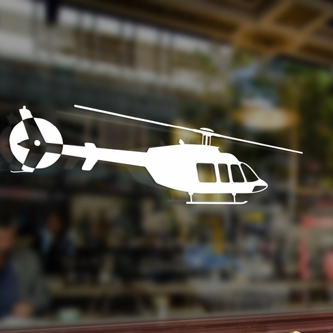 Наклейка Вертолет Bell 407
