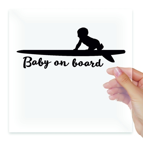 Наклейка Baby on board surfboard