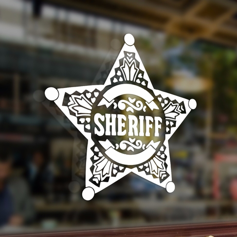 Наклейка Шерифф Sheriff