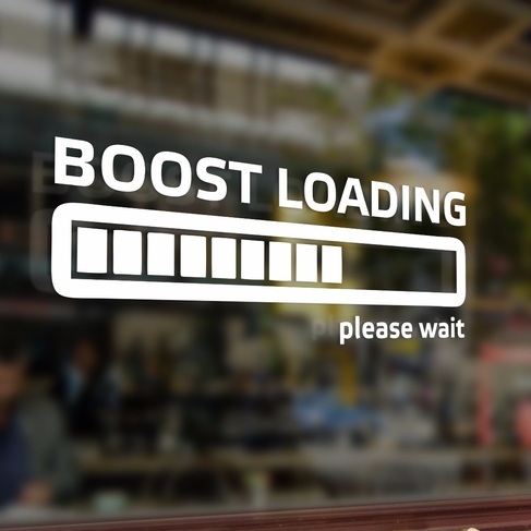 Наклейка Boost loading