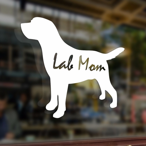 Наклейка Labrador mom Мама лабрадора