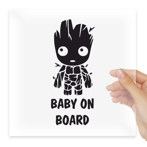 Наклейка Baby on  minigroot ребенок в машини минигрут