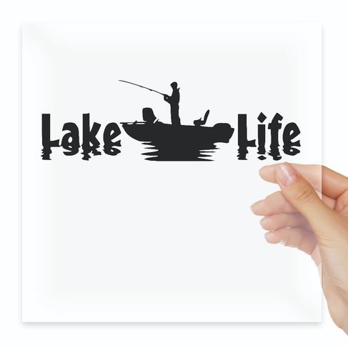 Наклейка Lake life