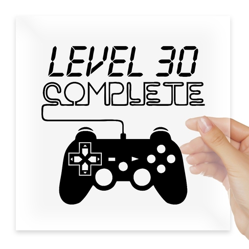 Наклейка Level 30 complete
