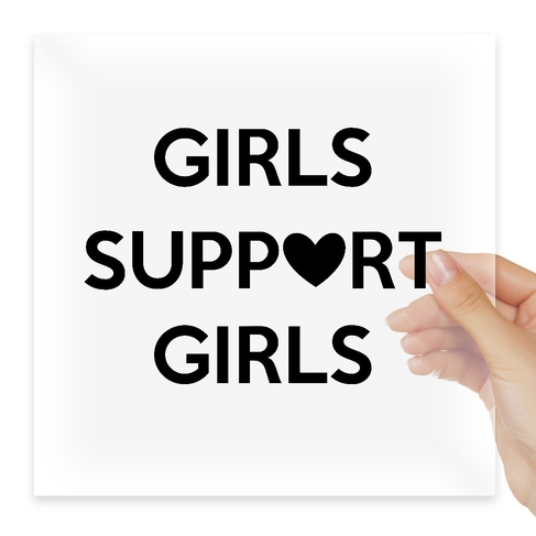 Наклейка Girls support girls
