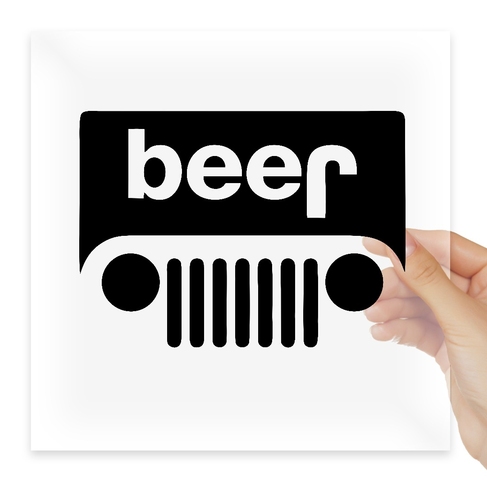 Наклейка Beer Jeep