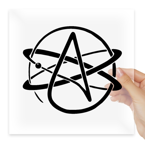 Наклейка Atheist Symbol Atomic