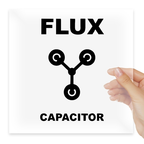 Наклейка Flux capacitor