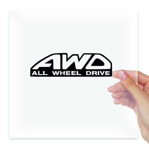 Наклейка Awd all wheel drive