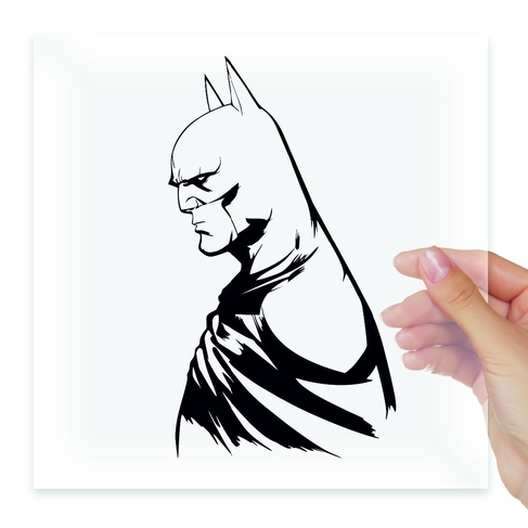 Наклейка Бетмен Batman вид сбоку