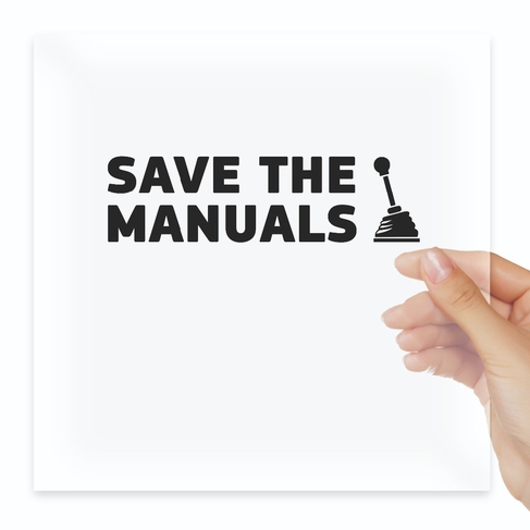 Наклейка Save the Manuals