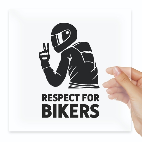 Наклейка Respect for bikers