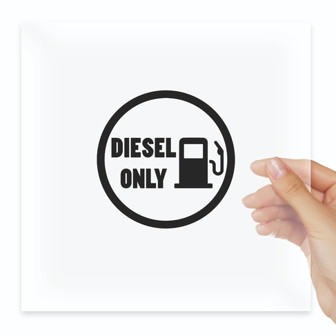Наклейка наклейка на лючок бензобака дизель diesel only
