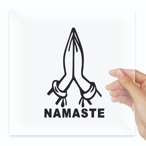 Наклейка Namaste Hand Gesture Symbol Yoga India