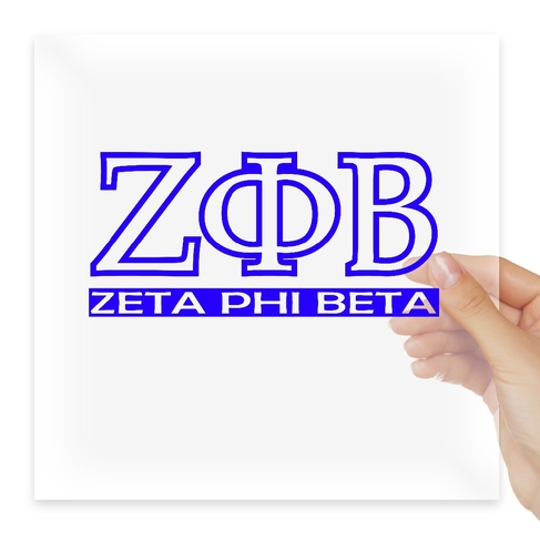 Наклейка Zeta Phi Beta