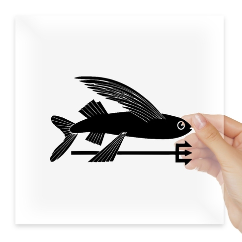 Наклейка Patagonia Inspired Flying Fish