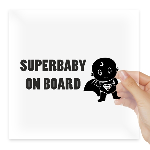 Наклейка Superbaby on board