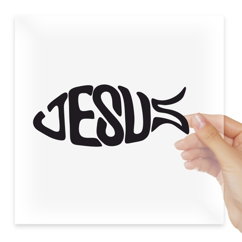Наклейка Jesus Fish