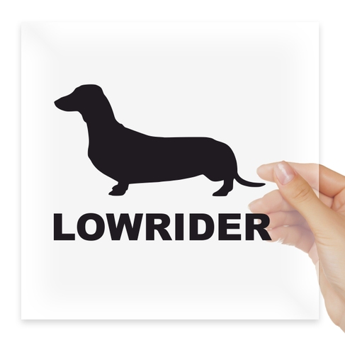 Наклейка Lowrider такса
