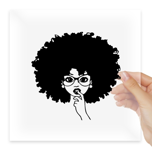 Наклейка Afro Glasses Lady