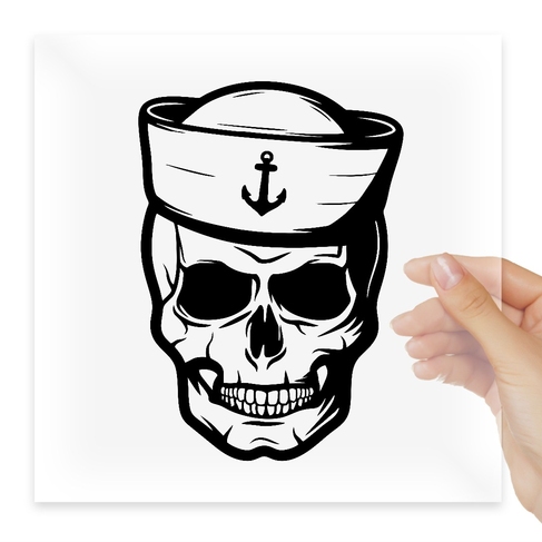 Наклейка Navy Skull