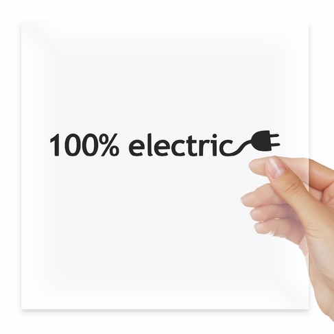 Наклейка 100% electric