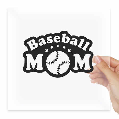 Наклейка Бейсбол мама
