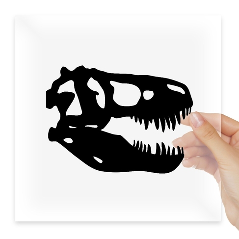 Наклейка T Rex Skull Dinosaur