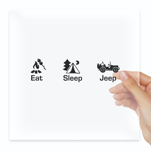 Наклейка Eat Sleep Jeep
