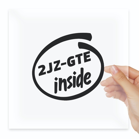 Наклейка 2JZ-GTE inside внутри