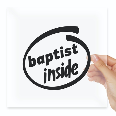 Наклейка baptist inside внутри