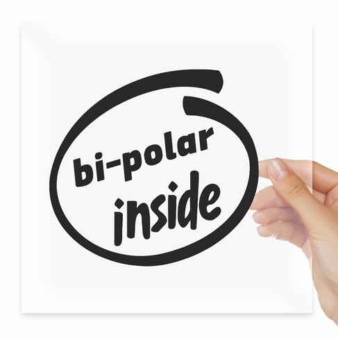 Наклейка bi-polar inside внутри