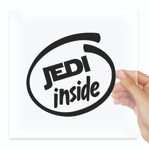 Наклейка Jedi джедай inside внутри