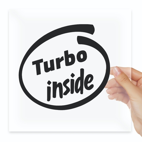 Наклейка Turbo inside внутри