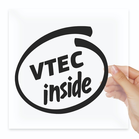 Наклейка VTEC inside внутри