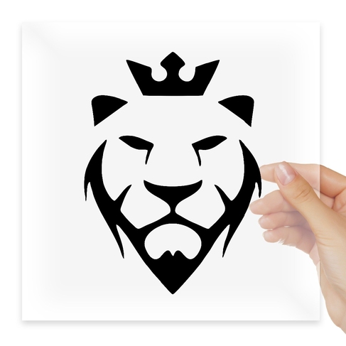 Наклейка King of the Jungle - Lion with Crown