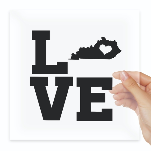 Наклейка Home State Outline Love USA Kentucky