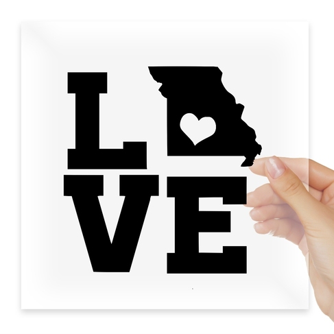 Наклейка Home State Outline Love USA Missouri