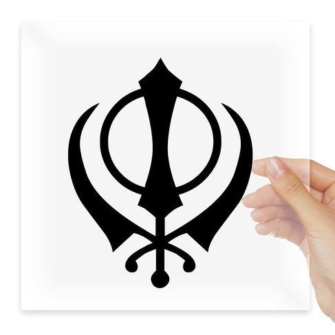 Наклейка Adhi Shakti Sikh kundalini yoga orgonite