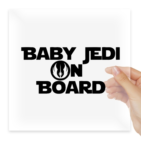 Наклейка Baby Jedi On Board Star Wars