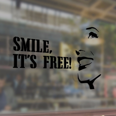 Наклейка Smile it’s free!
