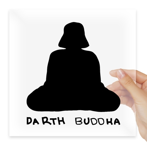 Наклейка Darth Buddha Star Wars Rick And Morty