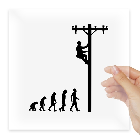 Наклейка Electric Man evolution