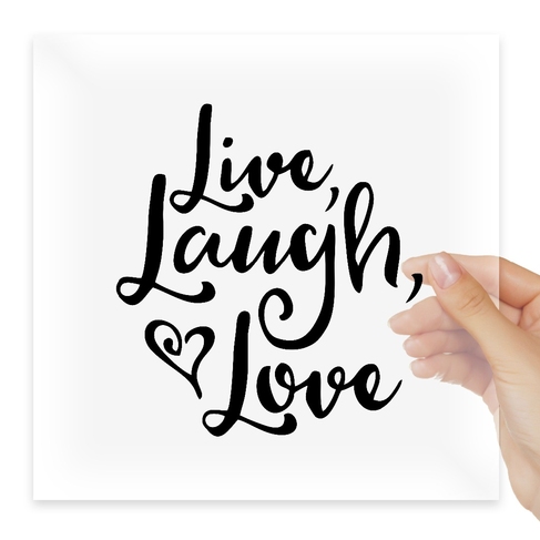 Наклейка Live Laugh Love