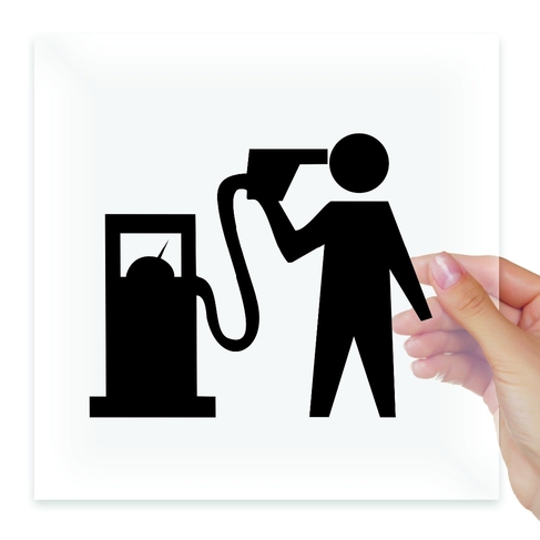 Наклейка Цены на бензин убивают