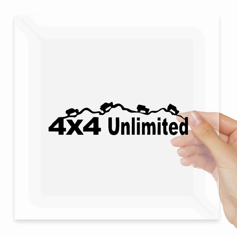 Наклейка 4x4 unlimited